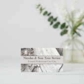 Professioneel Modern Wood Tree Removal Service Man Visitekaartje (Staand voorkant)