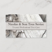Professioneel Modern Wood Tree Removal Service Man Visitekaartje (Voorkant)