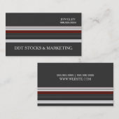 Professioneel Modern Zakelijk Visitekaartje Stocks (Voorkant / Achterkant)