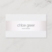 Professioneel, modern, zilver, lichtgrijs visitekaartje (Voorkant)