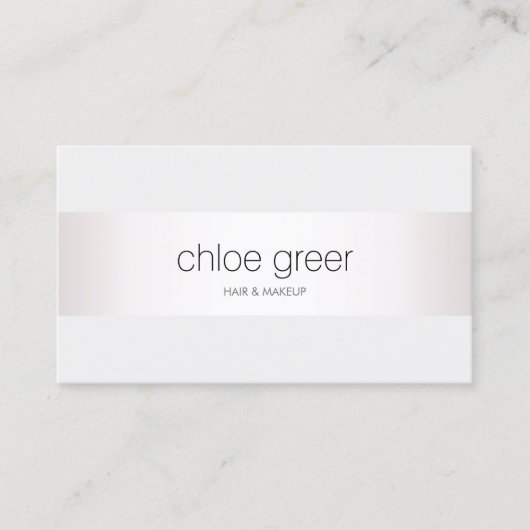 Professioneel, modern, zilver, lichtgrijs visitekaartje (Voorkant)