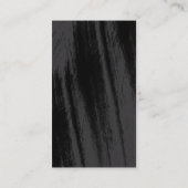 Professioneel modern zwart bord Verticaal Visitekaartje (Achterkant)