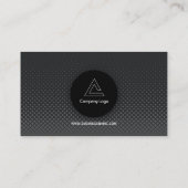 Professioneel Modern zwart en grijs Visitekaartje (Achterkant)