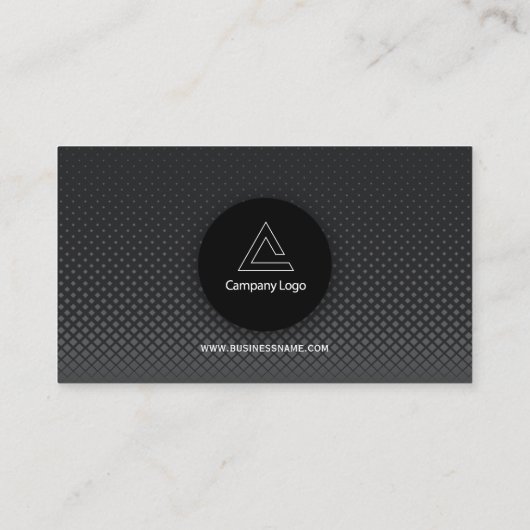 Professioneel Modern zwart en grijs Visitekaartje (Achterkant)