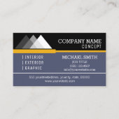 Professioneel modern zwart en onafhankelijk visitekaartje (Voorkant)