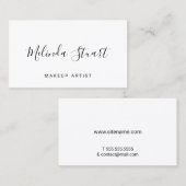 Professioneel, modern, zwart en wit visitekaartje (Voorkant / Achterkant)