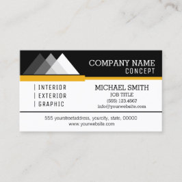 Professioneel, modern, zwart en wit visitekaartje