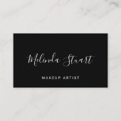 Professioneel, modern, zwart en wit visitekaartje (Voorkant)