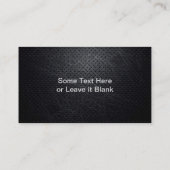 Professioneel, modern, zwart, gekraateerd metaal visitekaartje (Achterkant)