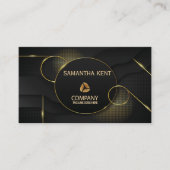 Professioneel Modern zwart & Goud Visitekaartje (Voorkant)