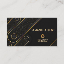 Professioneel Modern zwart & Goud Visitekaartje