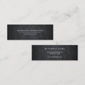 Professioneel, modern, zwart toetsenbord mini visitekaartje (Voorkant / Achterkant)