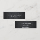 Professioneel, modern, zwart toetsenbord mini visitekaartje (Voorkant / Achterkant)