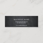 Professioneel, modern, zwart toetsenbord mini visitekaartje (Achterkant)