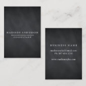 Professioneel, modern, zwart toetsenbord visitekaartje (Voorkant / Achterkant)