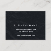 Professioneel, modern, zwart toetsenbord visitekaartje (Achterkant)