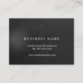 Professioneel, modern, zwart toetsenbord visitekaartje (Achterkant)