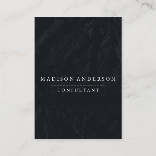 Professioneel, modern, zwart toetsenbord visitekaartje (Voorkant)