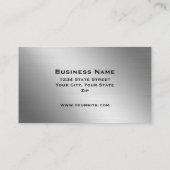 Professioneel, modern, zwart visitekaartje (Achterkant)