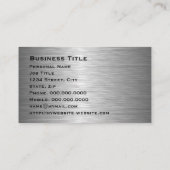 Professioneel, modern zwart Visitekaartje (Achterkant)