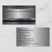 Professioneel, modern zwart Visitekaartje (Voorkant / Achterkant)