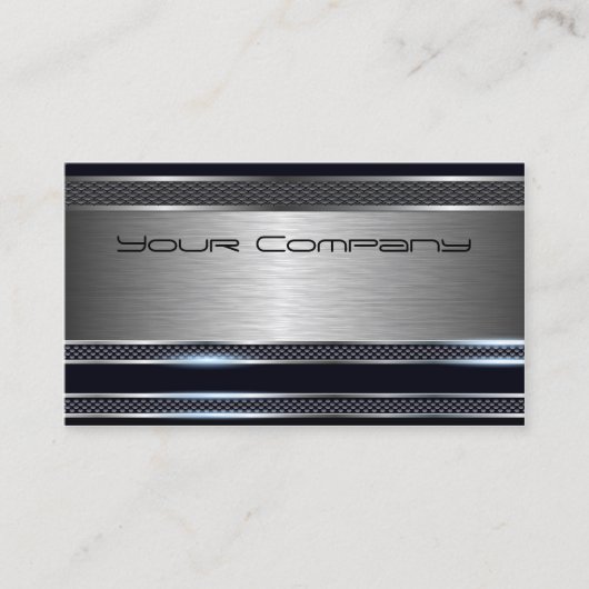 Professioneel, modern zwart Visitekaartje (Voorkant)