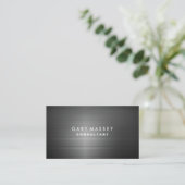 Professioneel, modern zwart Visitekaartje (Staand voorkant)