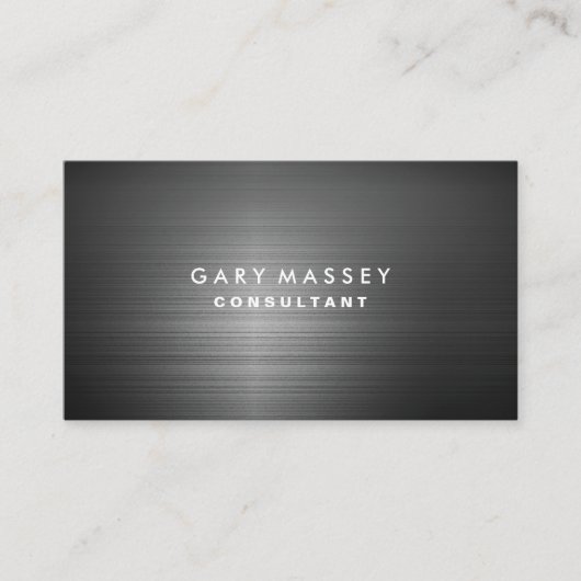 Professioneel, modern zwart Visitekaartje (Voorkant)