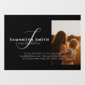 Professioneel Modern Zwart-Wit 4 Foto's Raamsticker (Vel)