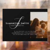 Professioneel Modern Zwart-Wit 4 Foto's Raamsticker (Vel 2)