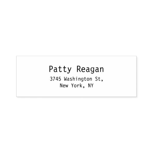 Professioneel Modern Zwart & Wit Plain Elegant Zelfinktende Stempel (Design)