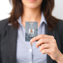 Professioneel moderne badge met foto voor docenten