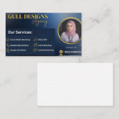 Professioneel Moderne Digitale Marketingbureau  Visitekaartje (Voorkant / Achterkant)