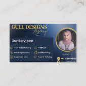 Professioneel Moderne Digitale Marketingbureau  Visitekaartje (Voorkant)