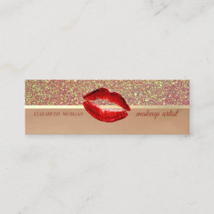 Professioneel,Moderne Glitters,Lippen,Visagist Mini Visitekaartje