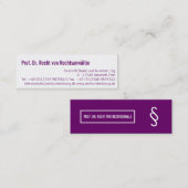 professioneel moderne mini visitekaartje (Voorkant / Achterkant)