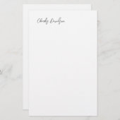 Professioneel Moderne Minimalistische Gewone Calli Briefpapier (Voorkant / Achterkant)