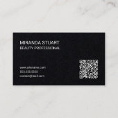 Professioneel Moderne Script Beauty Specialist Visitekaartje (Achterkant)