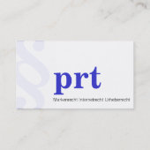 professioneel moderne visitekaartje (Achterkant)