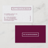 professioneel moderne visitekaartje (Voorkant / Achterkant)