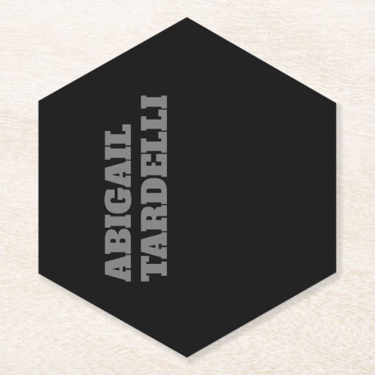 Professioneel, moedig, modern, aangepast model kartonnen onderzetters (Voorkant)