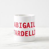 Professioneel, moedig, modern, aangepast model koffiemok (Center)