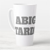 Professioneel, moedig, modern, aangepast model latte mok (Linkerhoek)