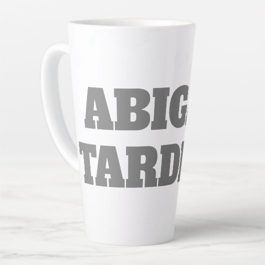 Professioneel, moedig, modern, aangepast model latte mok (Linkerhoek)