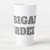 Professioneel, moedig, modern, aangepast model latte mok (Voorkant)