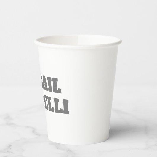 Professioneel, moedig, modern, aangepast model papieren bekers (Links)