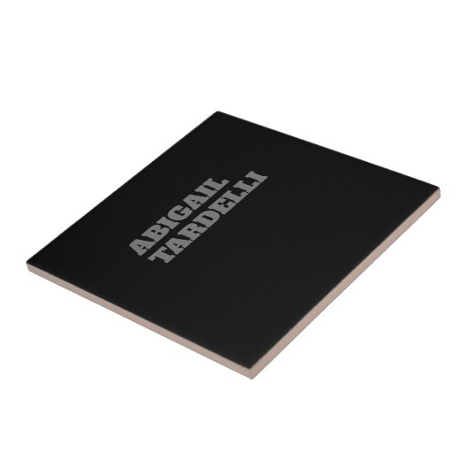 Professioneel, moedig, modern, aangepast model tegeltje (Zijkant)