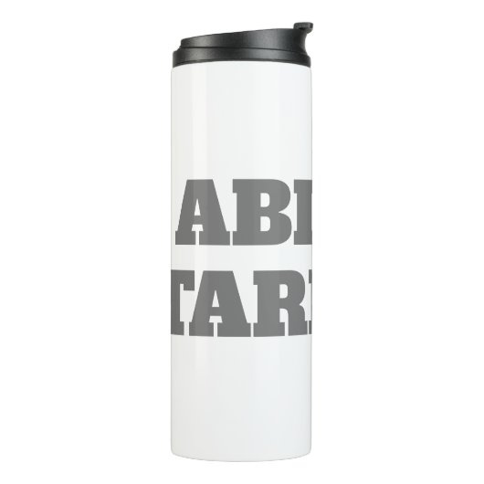 Professioneel, moedig, modern, aangepast model thermosbeker (Gedraaid links)