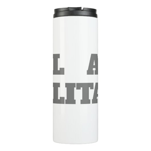 Professioneel, moedig, modern, aangepast model thermosbeker (Achterkant)