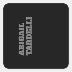 Professioneel, moedig, modern, aangepast model vierkante sticker